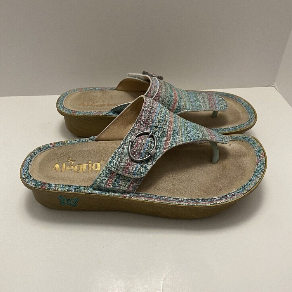Alegria Women's "Codi" (COD-168) Size EU 39 / US 9 Leather Sandals Seascape